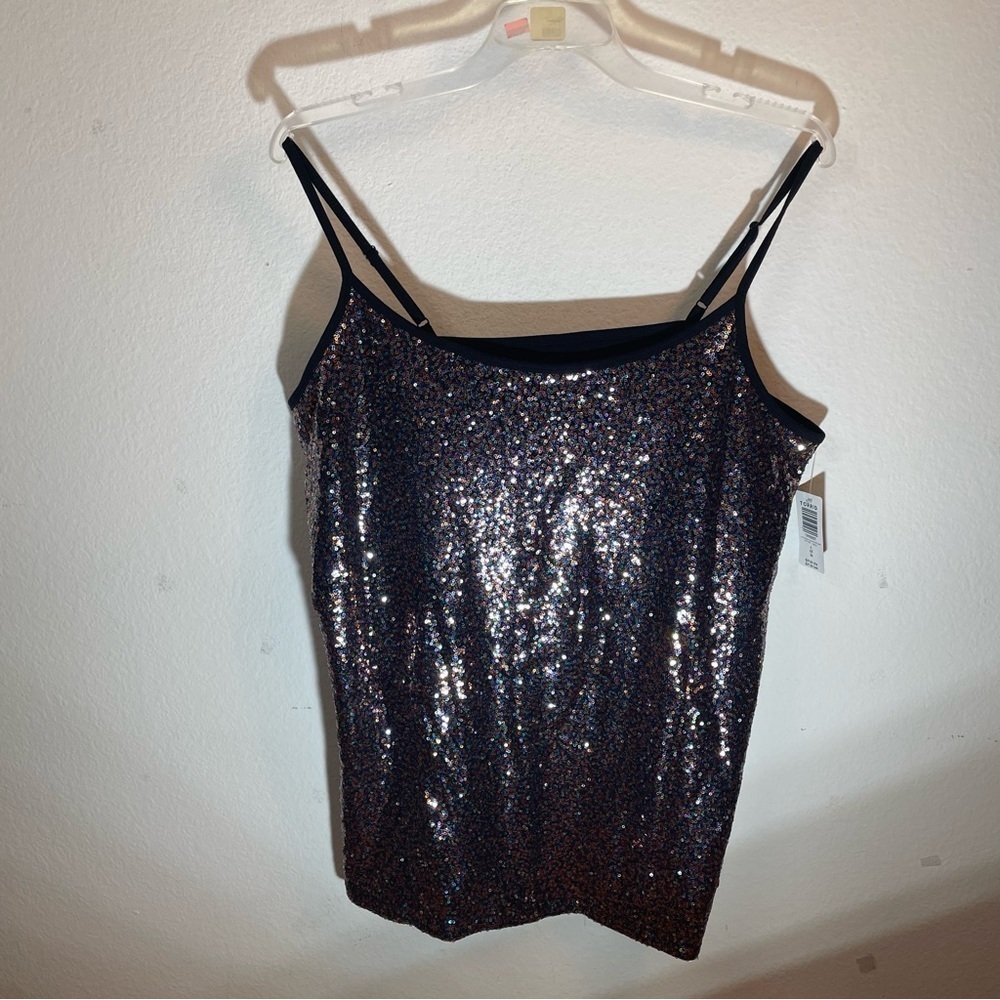 New Torrid rainbow sequin black scoop neck cami size 4x 26 - Picture 4 of 10